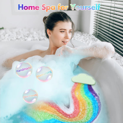 bombe de bain arc en ciel