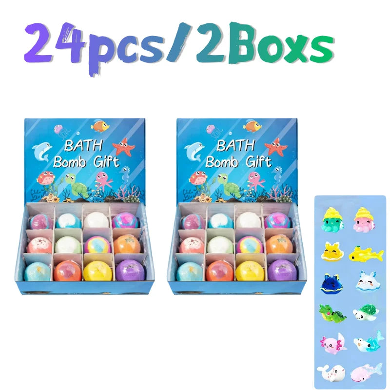 Coffret Bombes de Bain Enfants avec Jouets Surprises