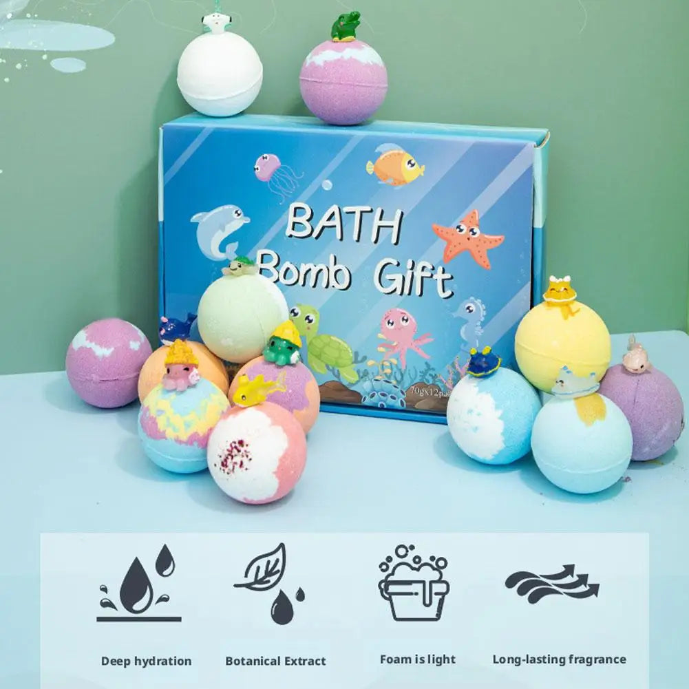 Bombe de bain coloré