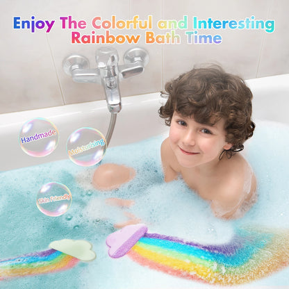 bombe de bain arc en ciel