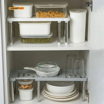 Extendable Shelving Unit (1 piece) Multi-purpose Storage Rack Household Seasoning Bottle Organiser