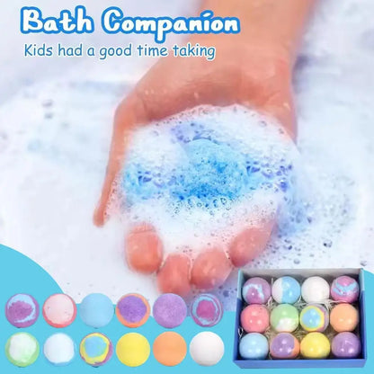 Bombe de bain coloré