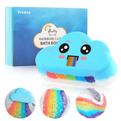 bombe de bain arc en ciel