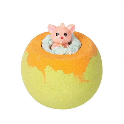 Bombe de bain coloré