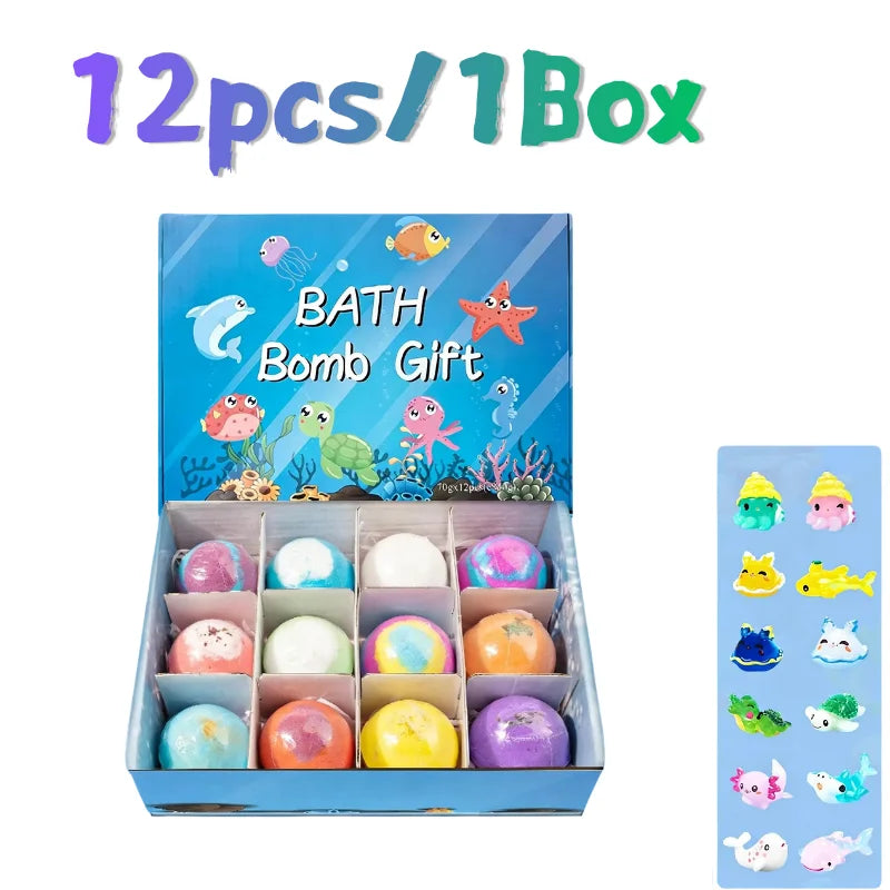 Coffret Bombes de Bain Enfants avec Jouets Surprises